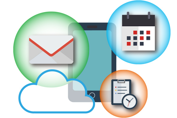 メール、文書管理システム、グループウェアへアクセス