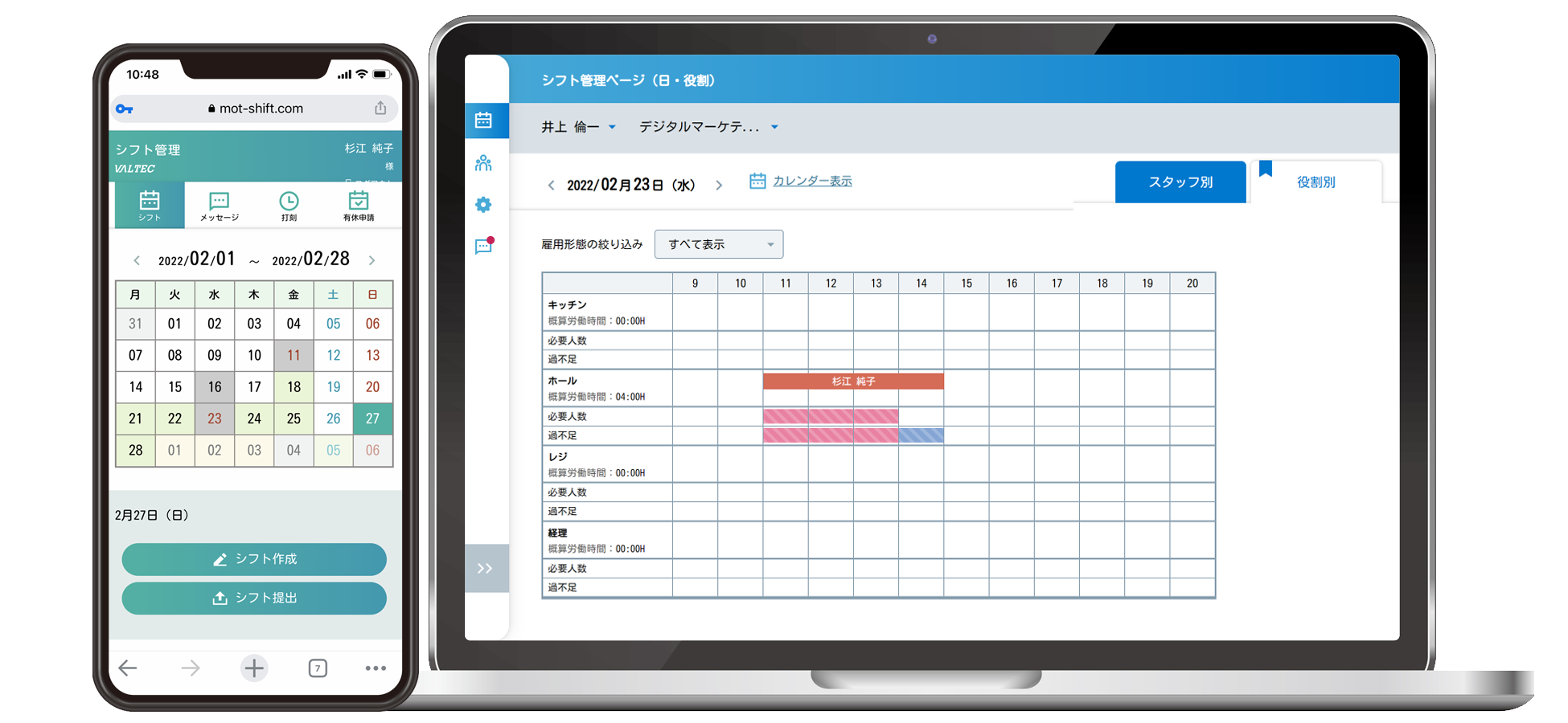 シフト管理システム「MOT/Shift」