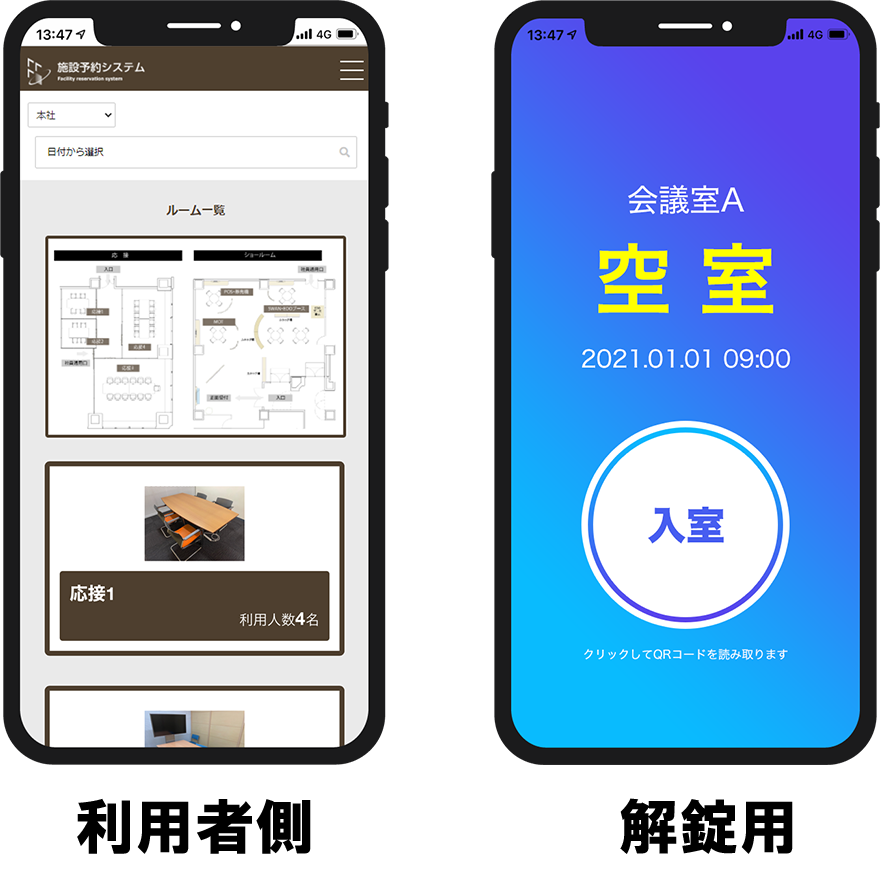利用者の会員登録・利用状況の確認可能