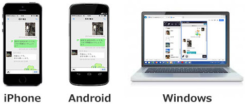 スマートフォン・パソコンで利用出来るビジネスチャット