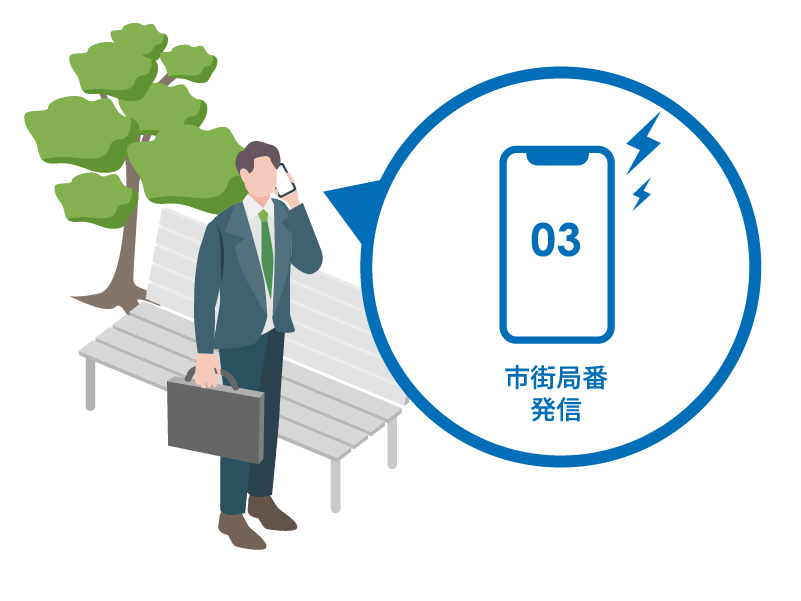 外出先や別事務所で発着信したい