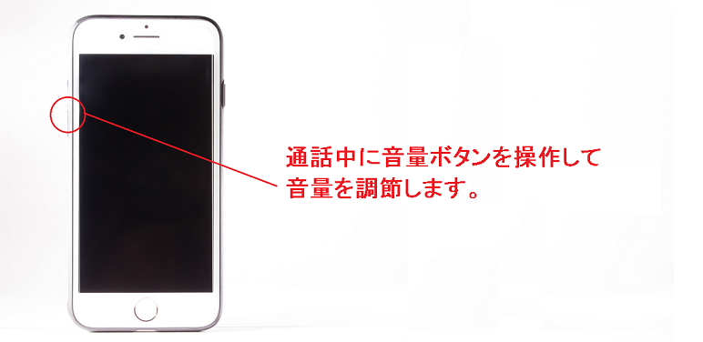 （iPhoneまたはAndroid）通話音量が大きいのですが？／通話音量が小さいのですが？／消音（ミュート）になっているのですが？