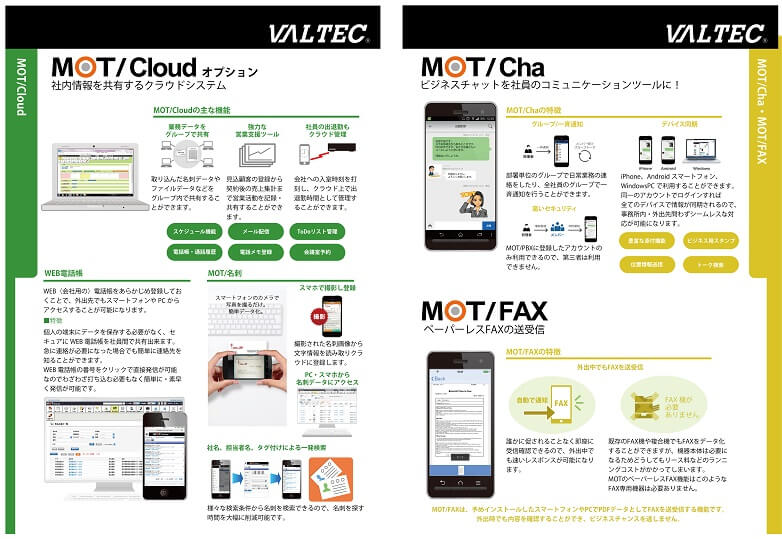 『MOT/Cloud・MOT/Cha・MOT/FAX』