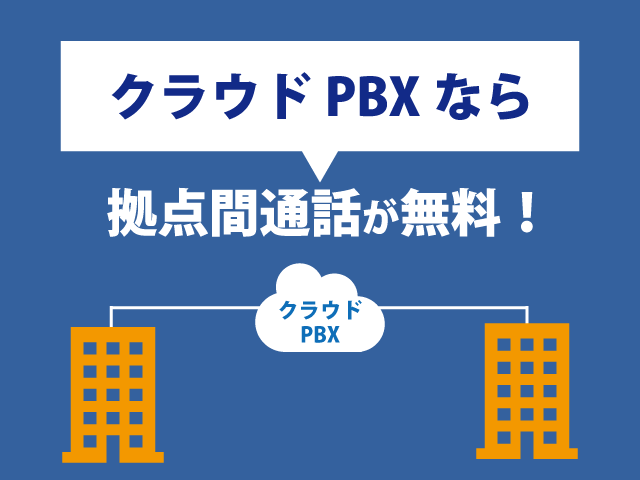 クラウドPBXなら拠点・支店へビジネスフォンがいらない