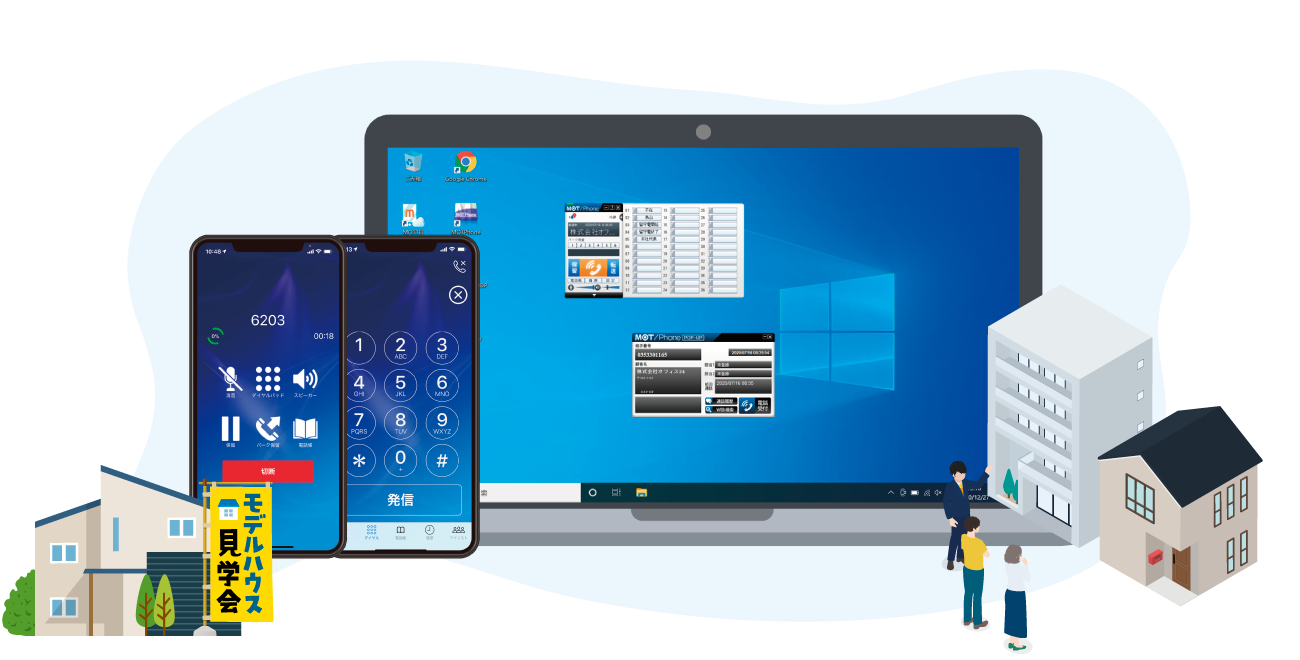 不動産業向けクラウド電話/電子契約～顧客とのコミュニケーションを効率化～