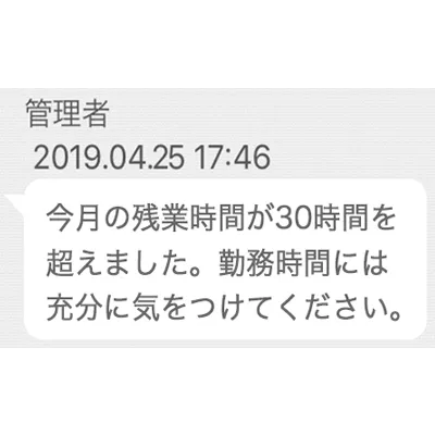 残業アラート