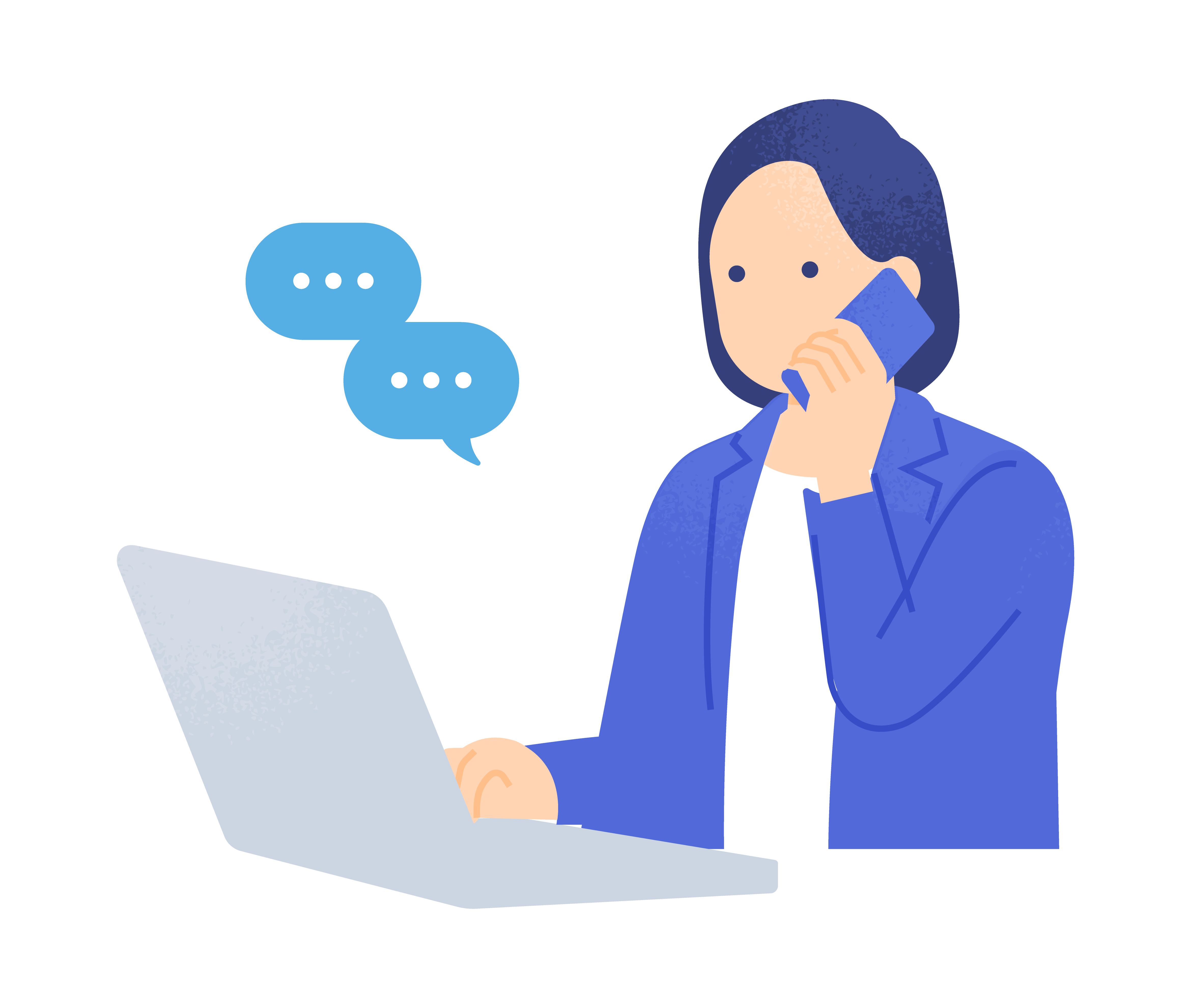 着信が多く業務に集中できない