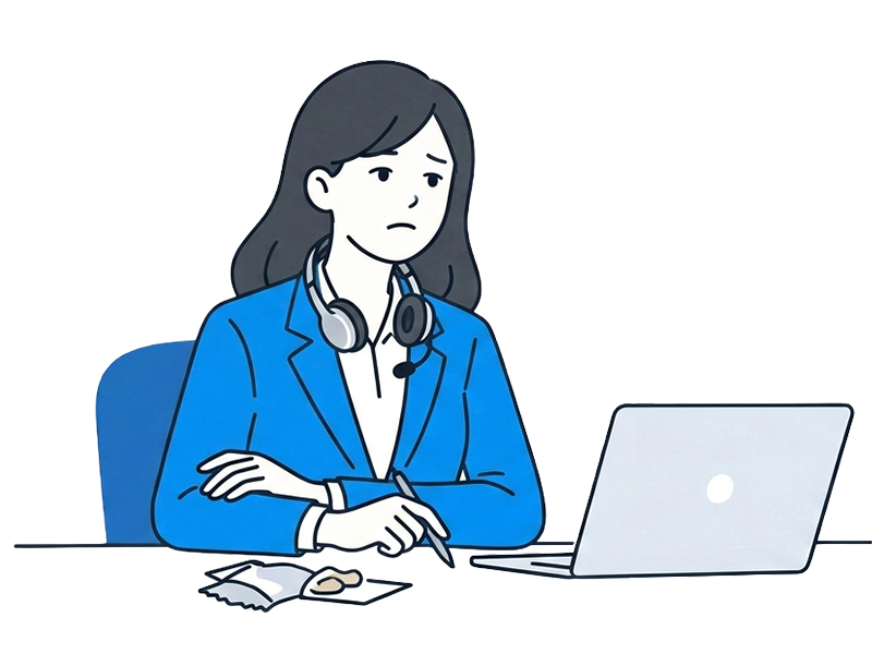 事務員を雇う余裕がない
